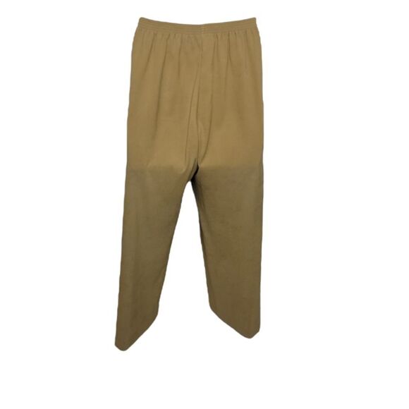 Y2K‎ Alfred Dunner pants tan pull on elastic waist with pockets 16/XL - Picture 2 of 7